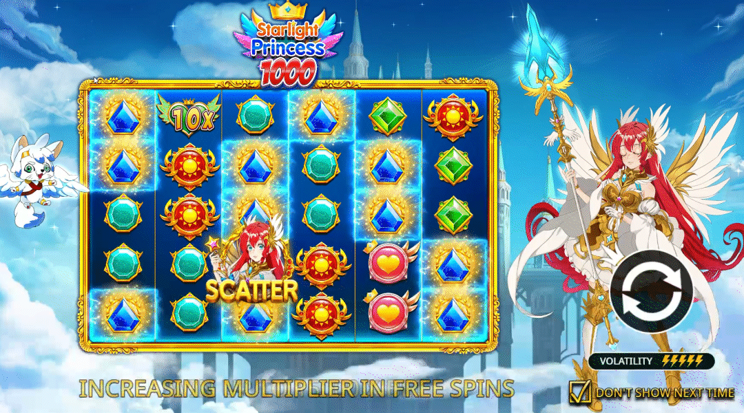 Petualangan Menawan di Atas Awan Bersama Starlight Princess 1000™ di INDAHSLOT